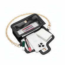 Load image into Gallery viewer, CLEAR GAME DAY STADIUM SHOULDER BAG - BLACK