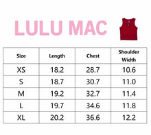 Load image into Gallery viewer, LULU MAC TANK - RED