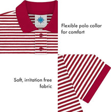 Load image into Gallery viewer, ALABAMA STRIPED POLO SHIRT