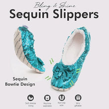 Load image into Gallery viewer, CLASSIC BLING HOUSE SLIPPERS - AQUA