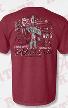 Load image into Gallery viewer, BIG AL COLLAGE TEE - CRIMSON
