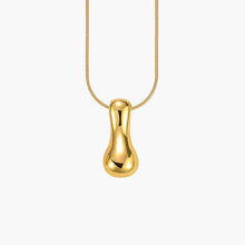 Load image into Gallery viewer, GOLD BUBBLE LETTER NECKLACES