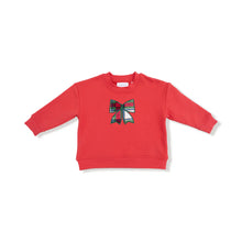 Load image into Gallery viewer, HOLIDAY RED SWEATSHIRT - PLAID BOW