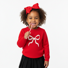 Load image into Gallery viewer, RED BOW SWEATER