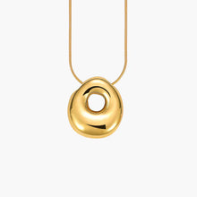 Load image into Gallery viewer, GOLD BUBBLE LETTER NECKLACES