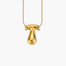 Load image into Gallery viewer, GOLD BUBBLE LETTER NECKLACES