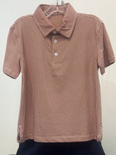 Load image into Gallery viewer, MICRO STATE OUTLINE BLUE/ORANGE PERFORMANCE POLO YOUTH