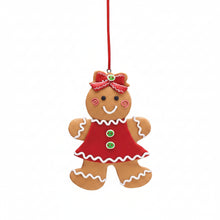 Load image into Gallery viewer, CLAY DOUGH GINGERBREAD COOKIE ORNAMENT