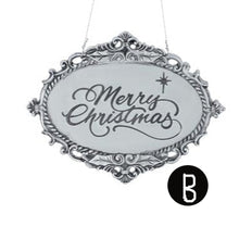 Load image into Gallery viewer, SILVER OVAL ORNAMENT WITH MESSAGES