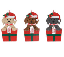 Load image into Gallery viewer, WOODEN DOG ORNAMENT WITH MESSAGE