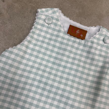 Load image into Gallery viewer, ADDISON A-LINE GREEN GINGHAM DRESS