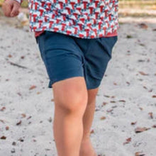 Load image into Gallery viewer, BURLEBO YOUTH ATHLETIC SHORT HEATHER NAVY
