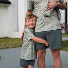 Load image into Gallery viewer, BURLEBO YOUTH POLO - FLYING DUCKS GREEN