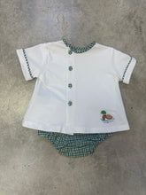Load image into Gallery viewer, RILEY PLAID DIAPER SET DUCKS