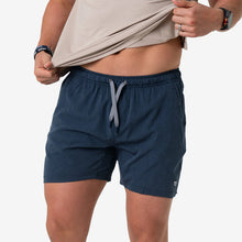 Load image into Gallery viewer, BURLEBO ATHLETIC SHORT - HEATHER NAVY