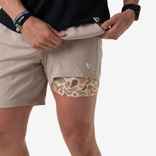 Load image into Gallery viewer, BURLEBO ATHLETIC SHORT - HEATHER KHAKI