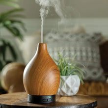 Load image into Gallery viewer, CANDLE WARMERS ULTRASONIC ESSENTIAL OIL DIFFUSER WOODGRAIN VASE