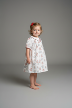 Load image into Gallery viewer, TEDDY BEAR TEA BETTY BOW DRESS