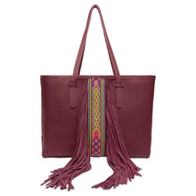 Load image into Gallery viewer, CONSUELA BREEZY FRINGE PLUM