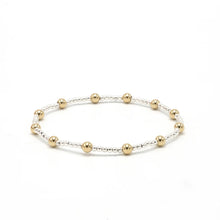 Load image into Gallery viewer, MALIBU MIX 14K GOLD-FILLED AND STERLING BEADED WATERPROOF BRACELET