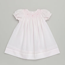 Load image into Gallery viewer, EMBROIDERED ROSE SMOCKING BISHOP DAYGOWN