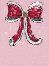Load image into Gallery viewer, SANTA BOW CREW SWEATSHIRT