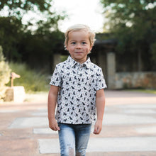 Load image into Gallery viewer, BURLEBO YOUTH POLO - DUCKS AND DOGS