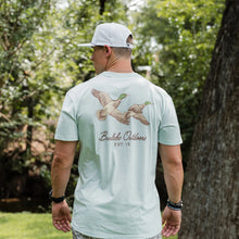 Load image into Gallery viewer, BURLEBO SS TEE FLYING MALLARD -SKY BLUE