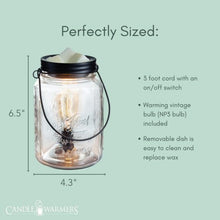 Load image into Gallery viewer, EDISON GLASS MASON JAR WARMER