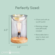 Load image into Gallery viewer, WOOD ABD GLASS WARMER