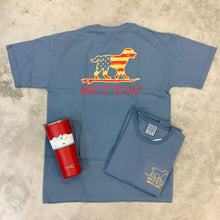 Load image into Gallery viewer, VINTAGE SMITH LAKE FLAG DOG TEE
