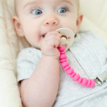 Load image into Gallery viewer, SILICONE BEADED PACIFIER CLIP
