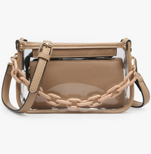 Load image into Gallery viewer, JESSICA CLEAR CROSSBODY BAG - 2WAY SHOLDER OR HANDBAG
