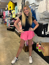 Load image into Gallery viewer, SIDE PLEATED SHORT -HOT PINK