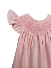 Load image into Gallery viewer, CATHERINE PINK PEARL SMOCKED DRESS