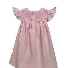 Load image into Gallery viewer, CATHERINE PINK PEARL SMOCKED DRESS