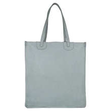 Load image into Gallery viewer, LEATHER TOTE - DUSTY BLUE