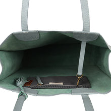 Load image into Gallery viewer, LEATHER TOTE - DUSTY BLUE