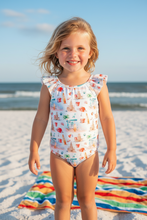 Load image into Gallery viewer, BEACH DAY ONE-PIECE SWIMSUIT
