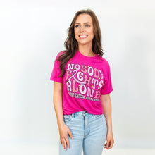 Load image into Gallery viewer, NOBODY FIGHTS ALONG CREW NECK TEE