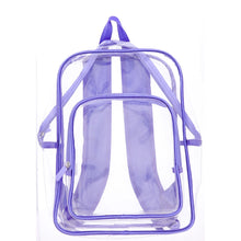 Load image into Gallery viewer, KIDS PURPLE CLEAR BACKPACK