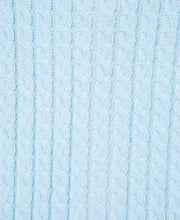 Load image into Gallery viewer, INFANT CABLE KNIT SWEATER WITH HAT - BLUE