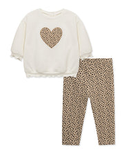 Load image into Gallery viewer, LEOPARD 2pc SWEATSHIRT SET