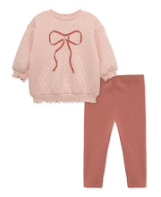 Load image into Gallery viewer, BOW SWEATSHIRT & LEGGING SET