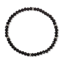 Load image into Gallery viewer, MINI CRYSTAL STRETCH BRACELET W/SILVER ACCENT