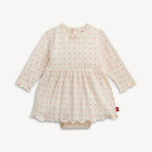 Load image into Gallery viewer, MAGNETIC ME POINTELLE BODYSUIT DRESS - HEART & BOW