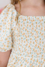 Load image into Gallery viewer, MARVELOUS MARIGOLDS SMOCKED RUFFLE DRESS