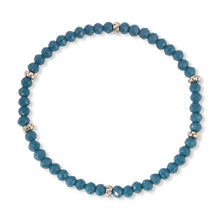 Load image into Gallery viewer, MINI CRYSTAL STRETCH BRACELET W/SILVER ACCENT