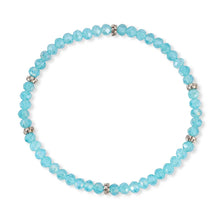 Load image into Gallery viewer, MINI CRYSTAL STRETCH BRACELET W/SILVER ACCENT
