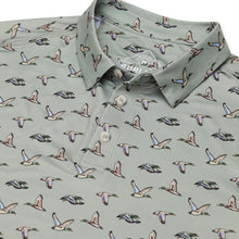 Load image into Gallery viewer, BURLEBO PERFORMANCE POLO - FLYING DUCK GREEN